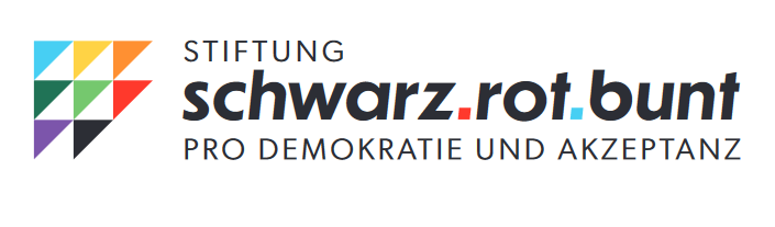 Logo der Stiftung schwarz, rot, bunt